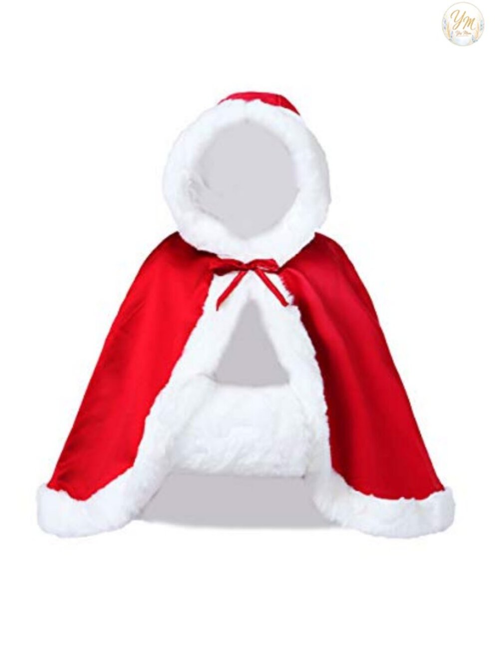 Reversible Hooded Wedding Cape with Fur Trim & Free Hand Muff
